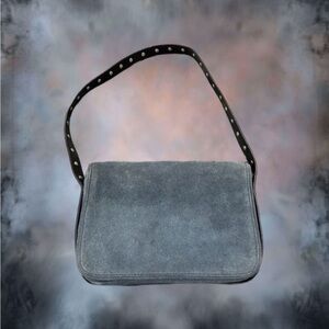 Urban Outfitters Blue Suede Shoulder Bag